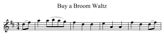 Buy a Broom Waltz - staff notation