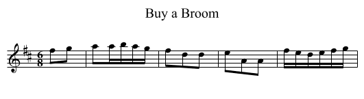 Buy a Broom - staff notation