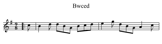 Bwced - staff notation