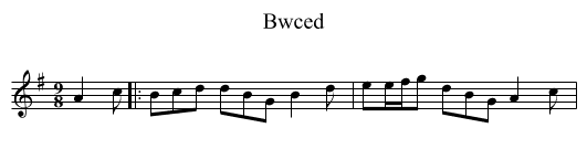Bwced - staff notation