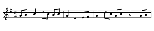 Bwlch Llanberis - staff notation