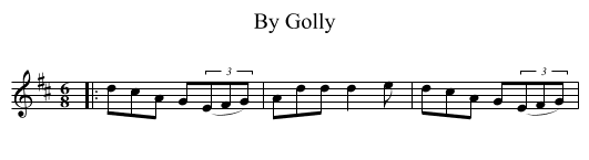 By Golly - staff notation