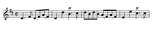 By Moon Light on the Green - staff notation