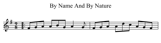 By Name And By Nature - staff notation