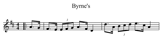 Byrne's - staff notation