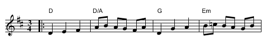Byt om fot (Hambo) - staff notation