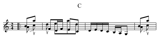 C - staff notation