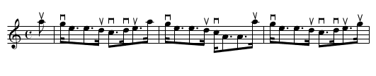 CA' HAWKIE THROUGH THE WATER or LORD ELPHINSTON - staff notation