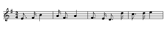 Ca' the Ewes - staff notation