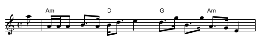 Ca' the stirk frae out the corn - staff notation