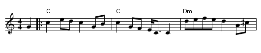 Caber Feigh - staff notation