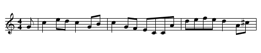Caber Feigh - staff notation
