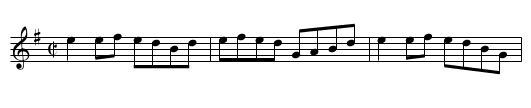 Cabin Creek [1] - staff notation