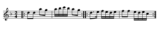 Ĉaĉak - staff notation