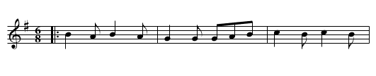 Cacina - staff notation