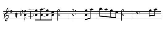 Cackling Hen [1] - staff notation