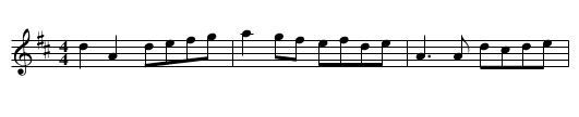 Cackling of the Hens - staff notation