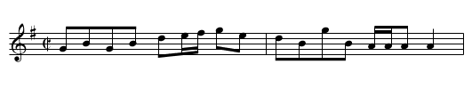 Cadger's in the Cannongate - staff notation