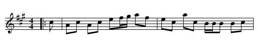 Cadgers in the Canongate - staff notation