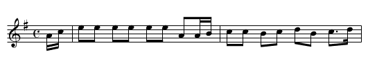 Caerleon Castle - staff notation