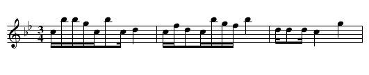Cai Cha diao - staff notation