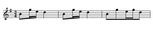 Caicha - staff notation