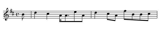 Cailagun Ghaillspidh - staff notation