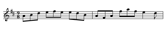 Caileaca O Tuaid - staff notation