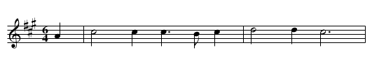 Cailín og a Stuair Me - staff notation