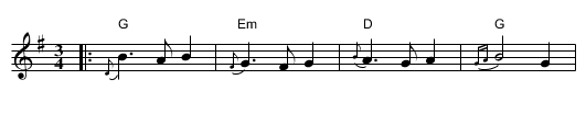 Cairn on the Moor - staff notation