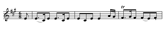 Cairngoram Mountain [1] - staff notation