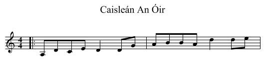 Caisleán An Óir - staff notation