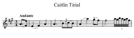 Caitlín Tirial - staff notation