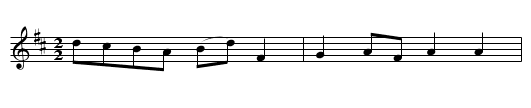 Calder Fair. GS.072 - staff notation