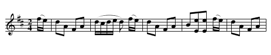 Caledonia - staff notation