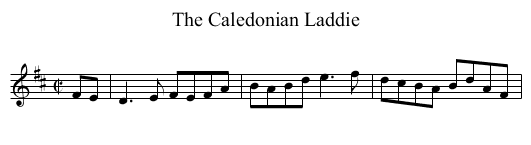 Caledonian Laddie, The - staff notation