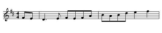 Caledonian Laddie - staff notation