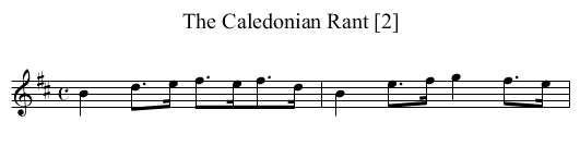 Caledonian Rant [2], The - staff notation