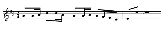 Calico Corn - staff notation