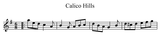 Calico Hills - staff notation