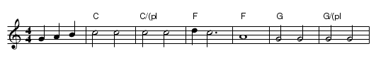 California Here I Come - staff notation