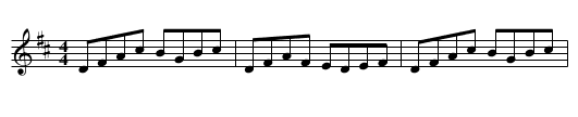 California Hornpipe [4] - staff notation