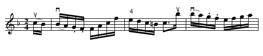 California -- Hornpipe - staff notation