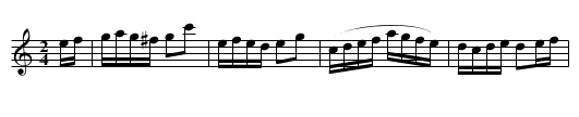 CALISTHENIC RONDO - staff notation