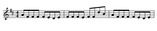 Callaghan's - staff notation