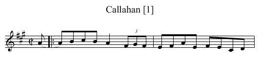 Callahan [1] - staff notation