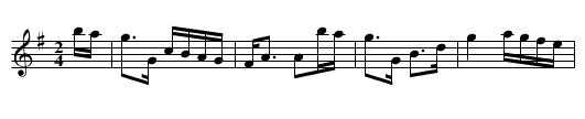 Callam Shiarghlas - staff notation