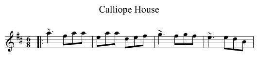 Calliope House - staff notation