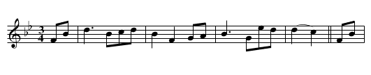 Calon L&acirc;n - staff notation