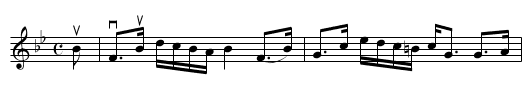 CALTON HILL - staff notation